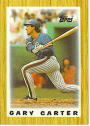 1987 Topps Mini Leaders Baseball Cards 020      Gary Carter DP